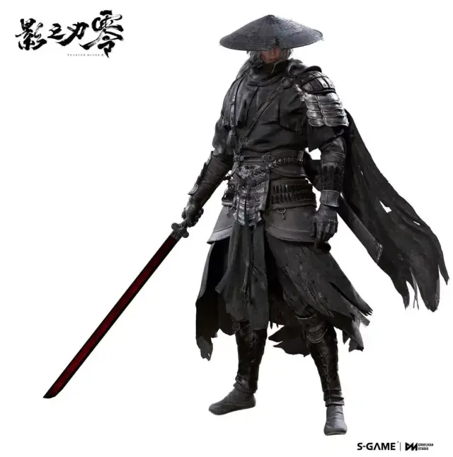 Official Phantom Blade Zero concept design of Soul with sword and cloak